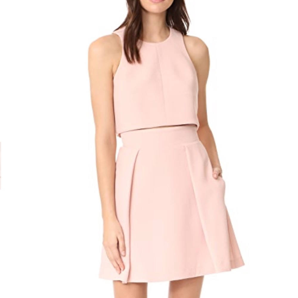 Black Halo Pink Skirt Set